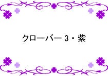 クローバー3・紫